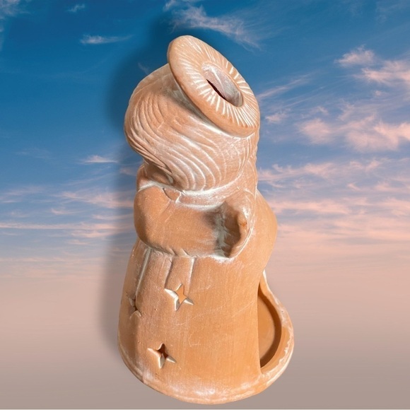 Vintage Terracotta Angel Tealight Holder - Picture 3 of 11